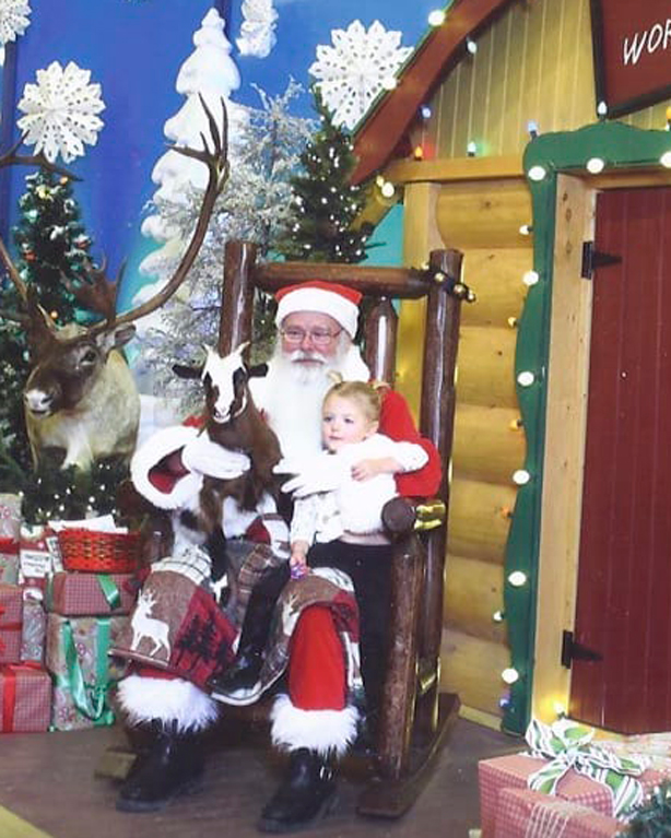 Santa Al Goat & Baby